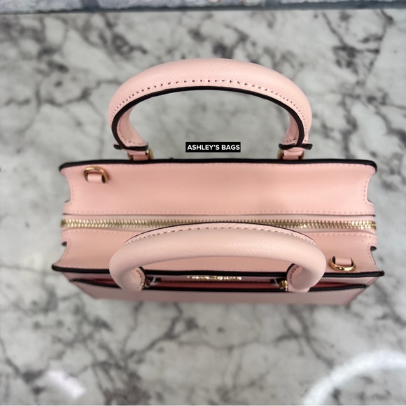 Kate Spade Madison Small Satchel Crossbody In Conch Pink - Picture 6 of 11